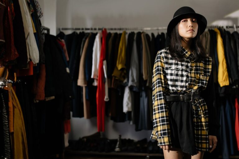 Thrift store clothing