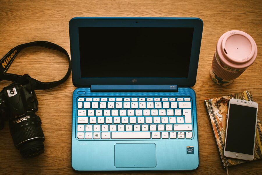 Student desk laptop