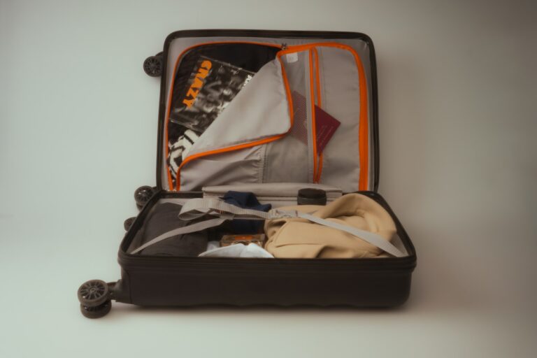 Suitcase packing cubes