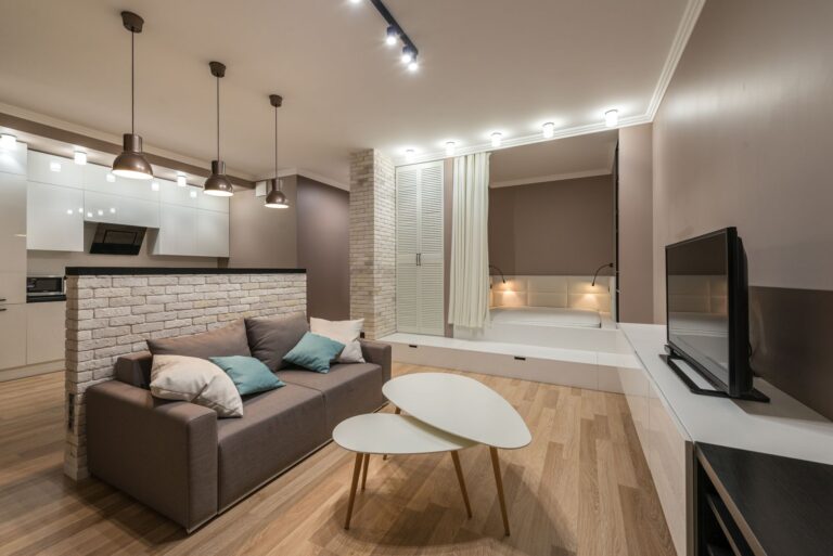 Studio apartment floor