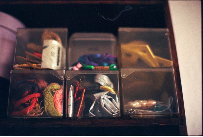 Bed fabric bins
